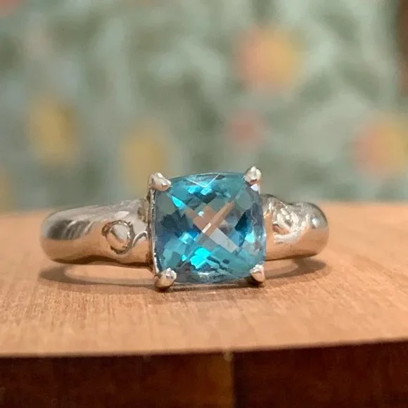 Vintage Solid Sterling Cocktail Ring (Size 5.75) - Picture 2 of 16